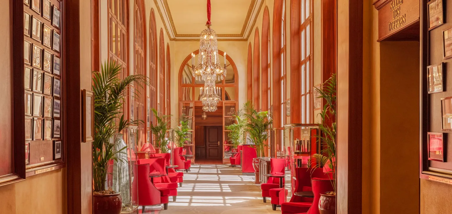 Corridor de l'Hôtel le Royal à Deauville