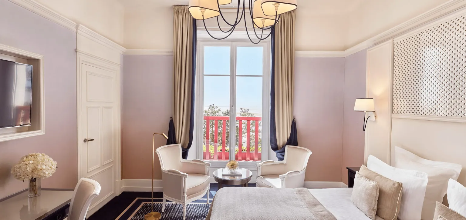 Chambre Deluxe vue mer Hôtel L'Hermitage La Baule