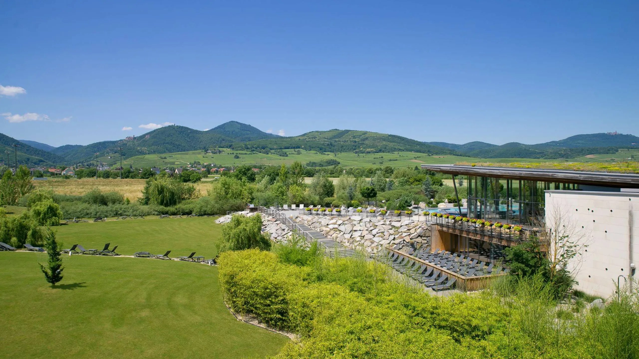 Vue de l'extérieur du Resort Barrière Ribeauvillé