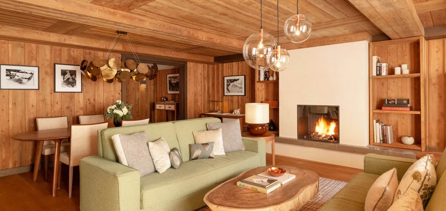 Suite Prestige salon cheminée