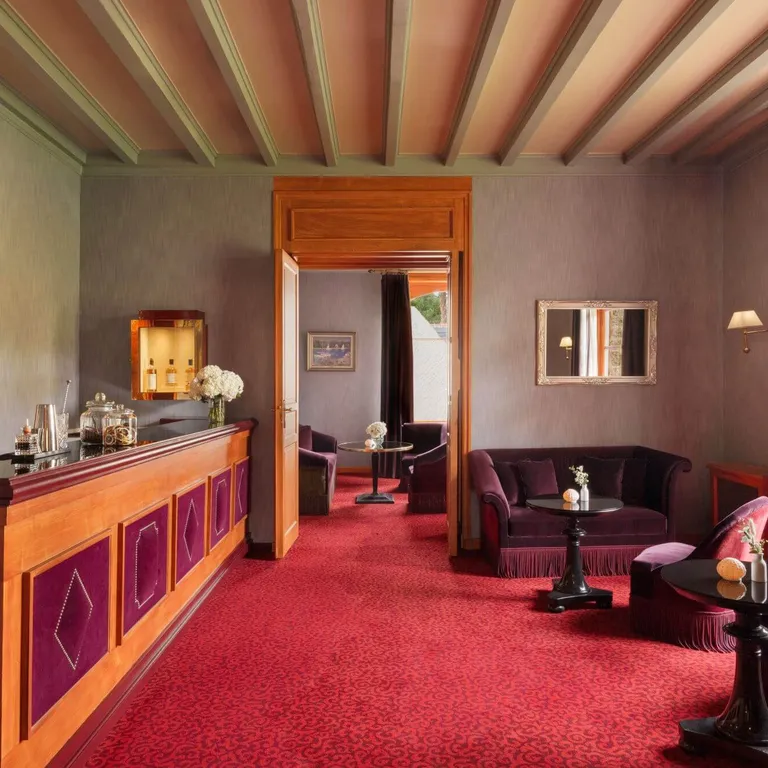 Le bar du castel à l'hôtel Le Castel Marie Louise à La Baule