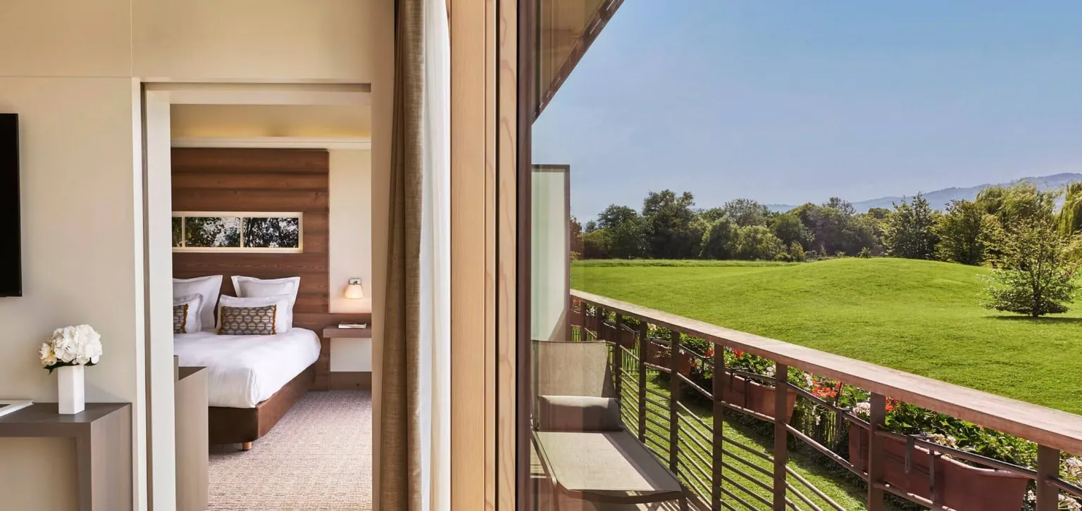 Ribeauvillé  balcon de la suite vue vignoble