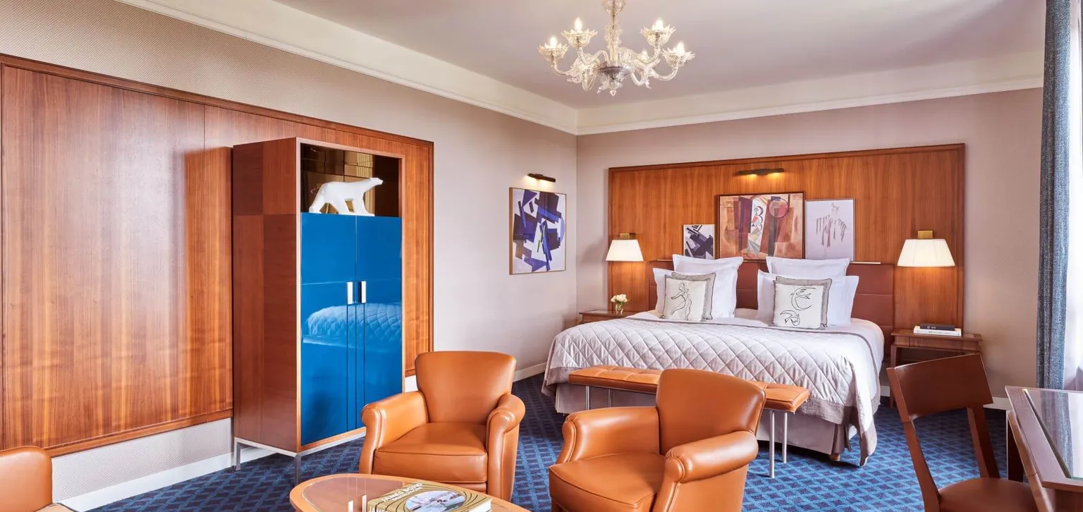 Junior Suite Blue de Prusse de l'hôtel Westminster au Touquet