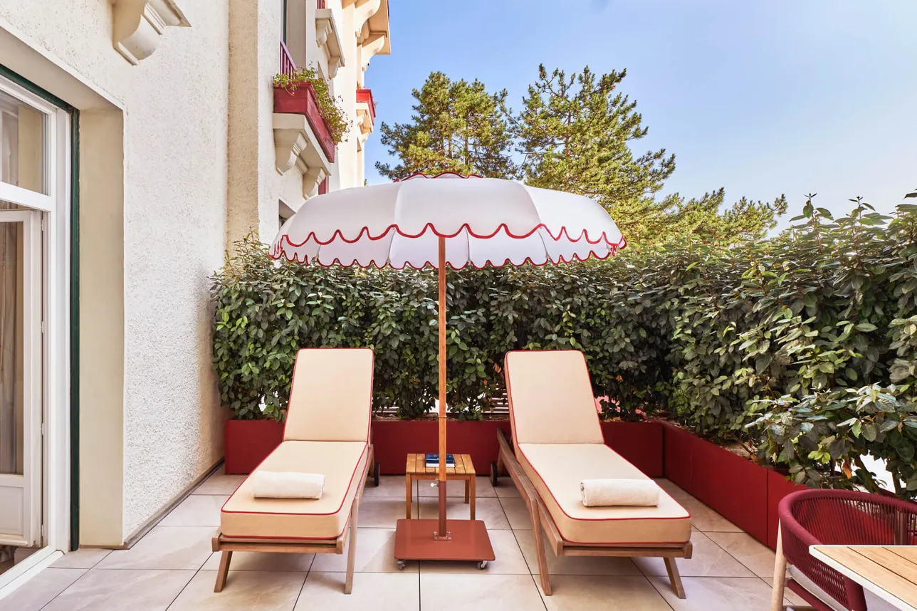 Junior suite prestige terrasse, Terrasse L'Hermitage