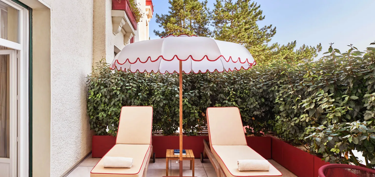 Junior suite prestige terrasse, Terrasse L'Hermitage