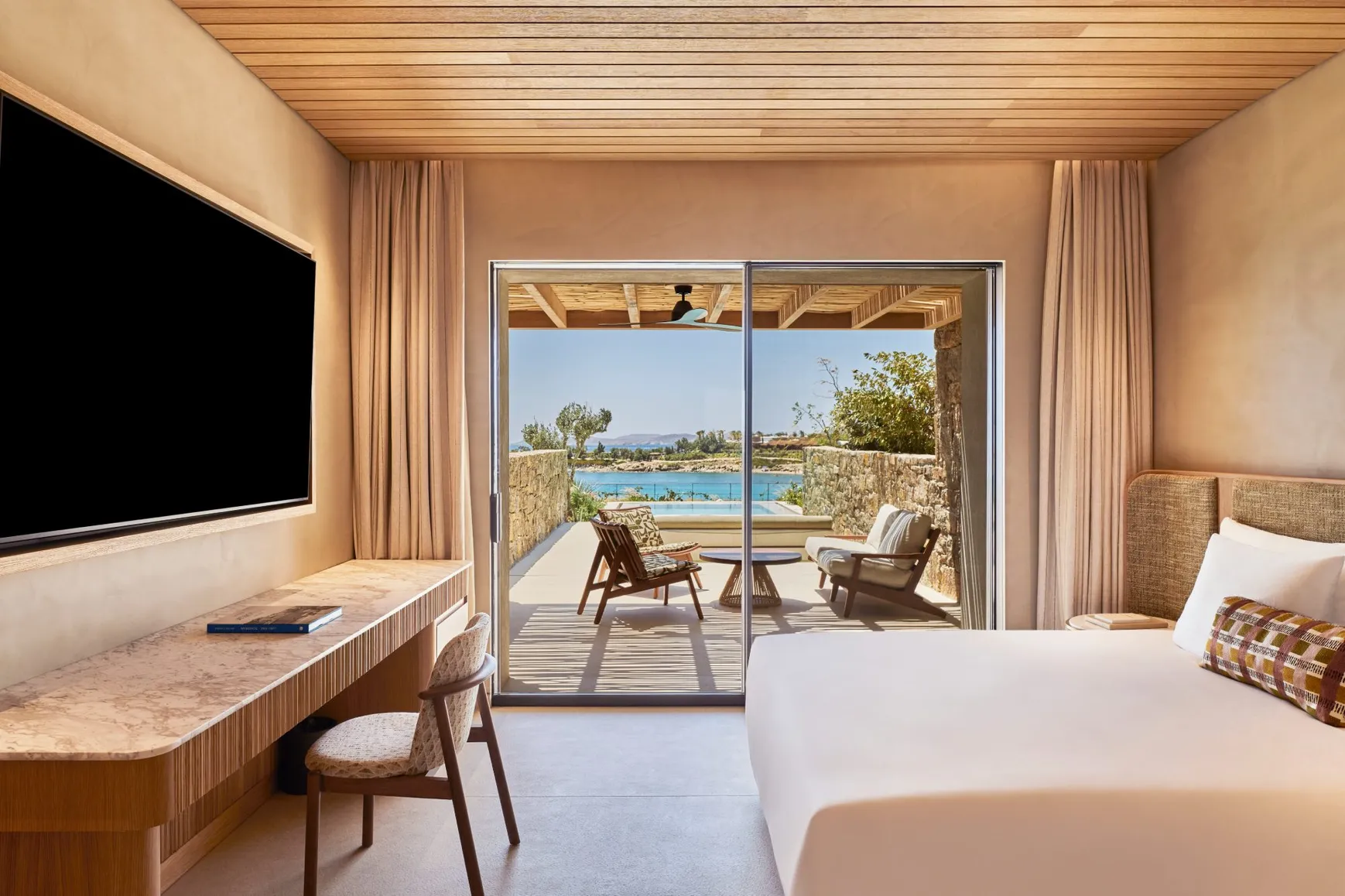 Chambre Paraga Piscine Vue Mer - Fouquet's Mykonos