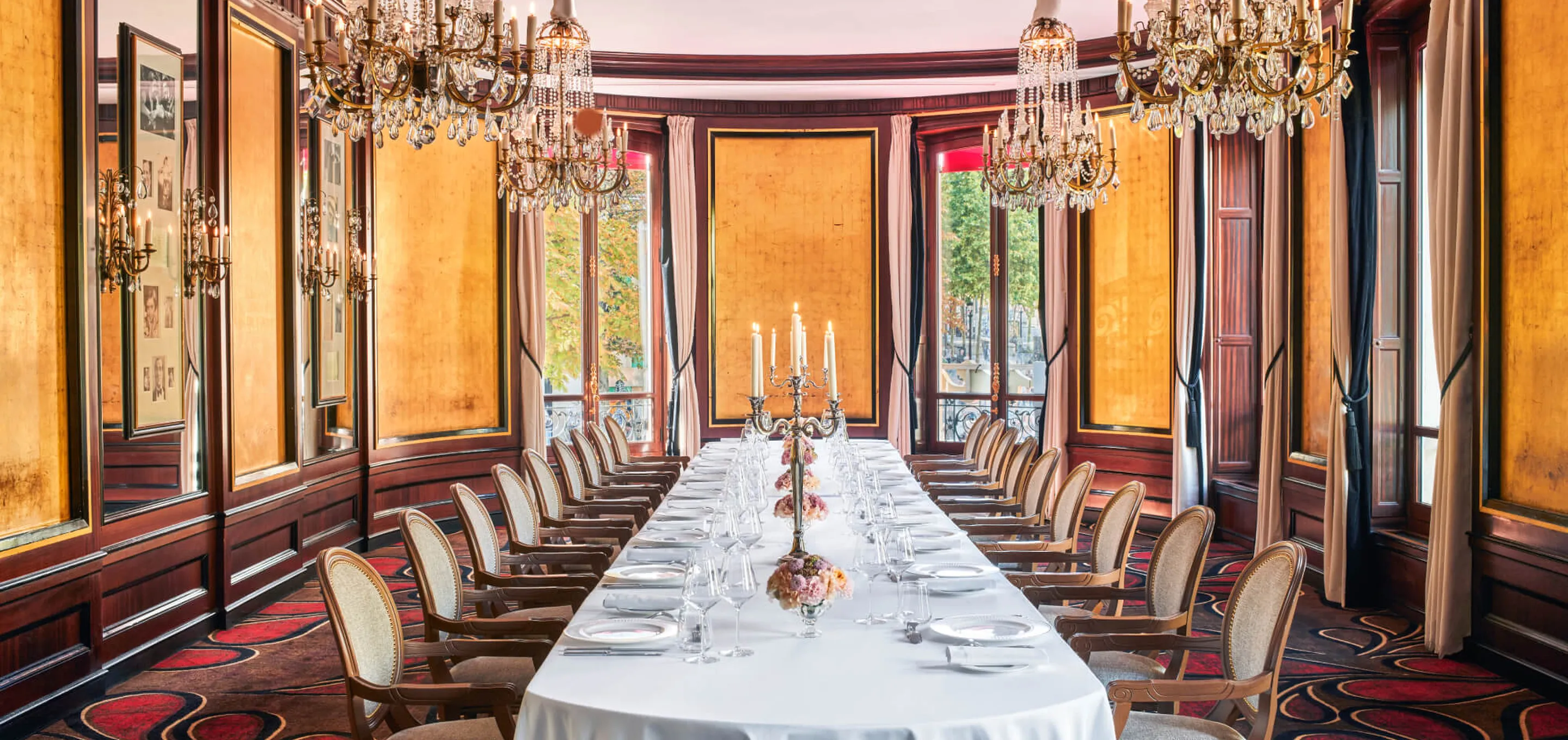 Fouquet's Paris -  Salons historiques grande table