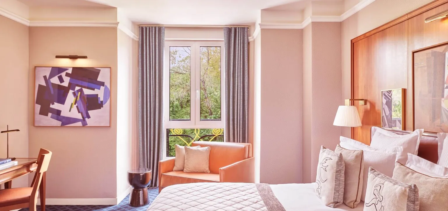 Chambre Deluxe Bleu de Prusse de l'hôtel Westminster au Touquet