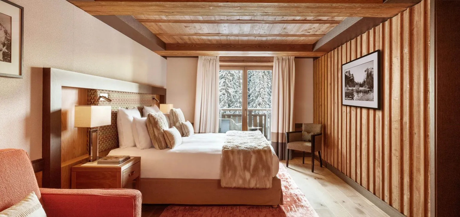 Courchevel, Hôtel Les Neiges, Junior Suite lit