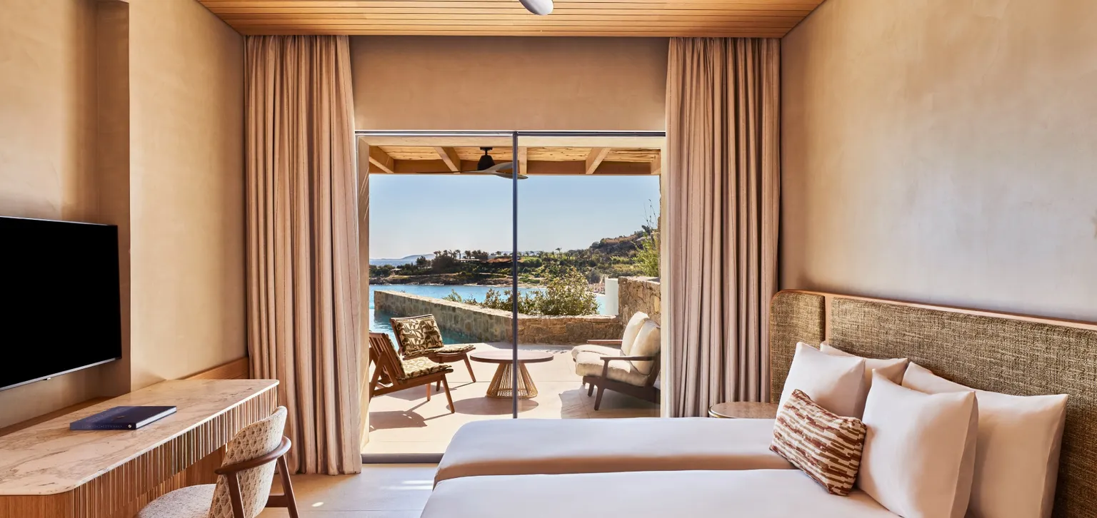 Suite Égéenne Deux Chambres Piscine Privée, Vue Mer - piscine - Fouquet's Mykonos