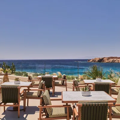 Eole Restaurant terrasse au Fouquet's Mykonos