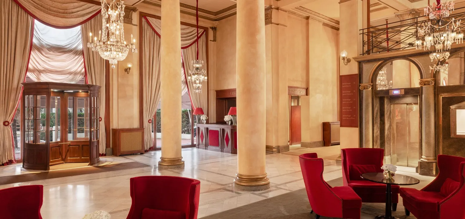 Lobby de l'Hôtel le Royal à Deauville