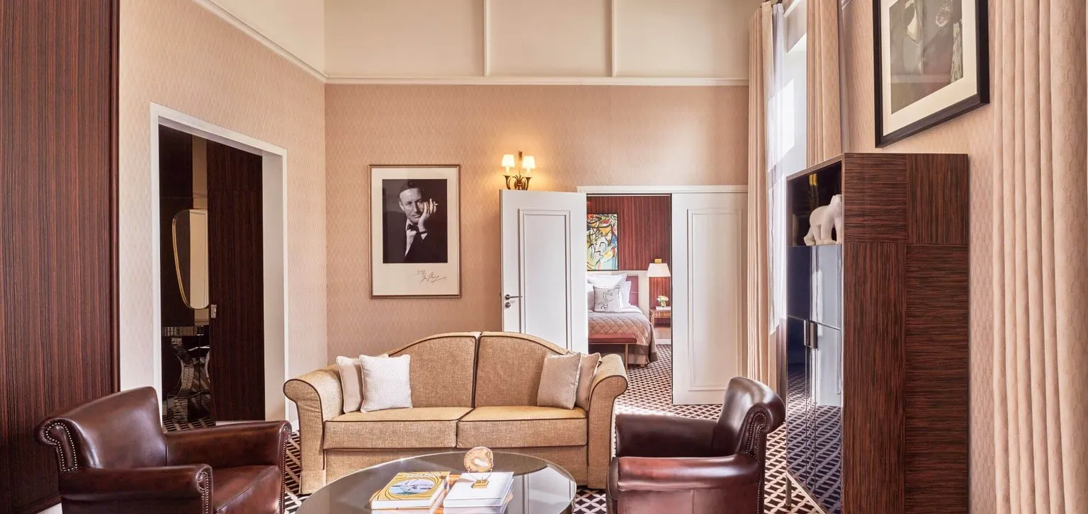 Salon de La Suite de l'hôtel Westminster au Touquet