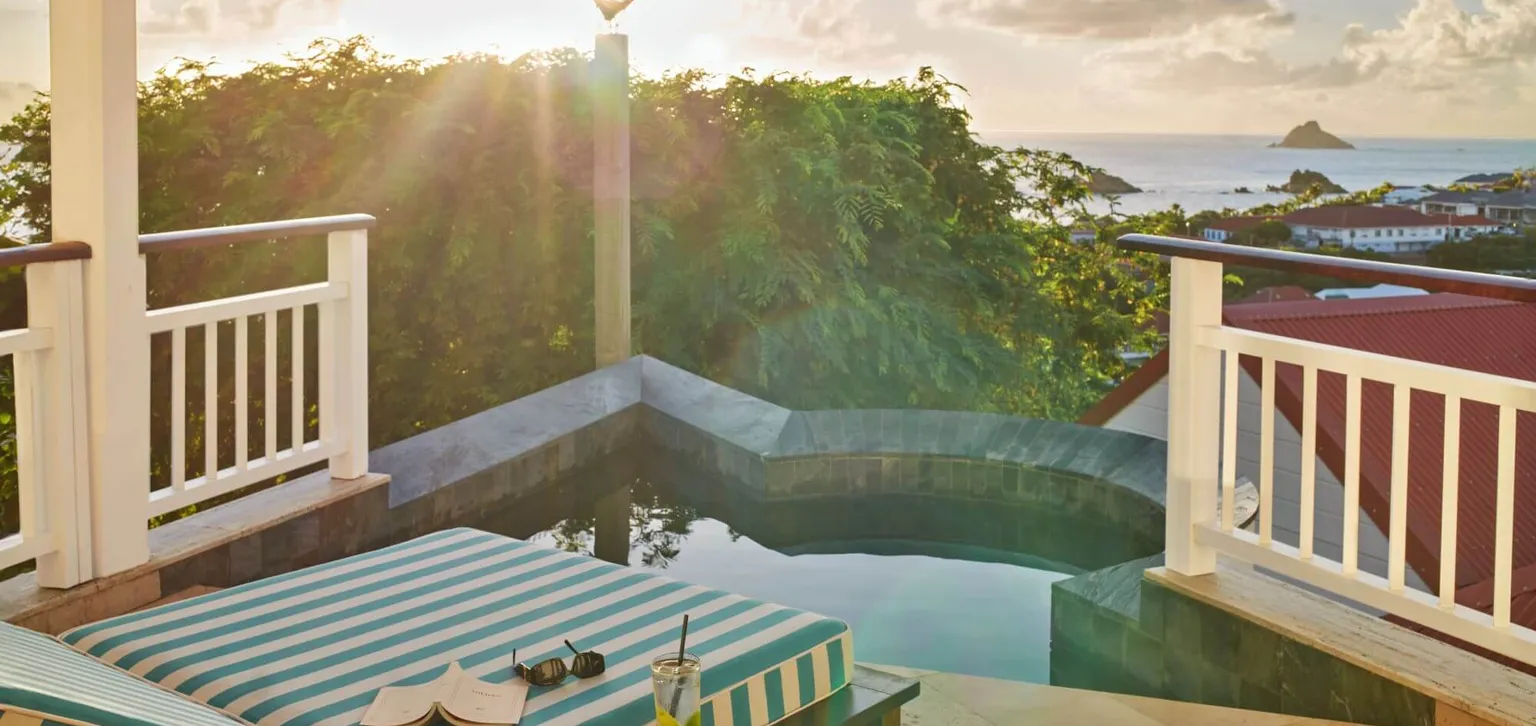 Saint Barth Junior Suite avec piscine vue mer