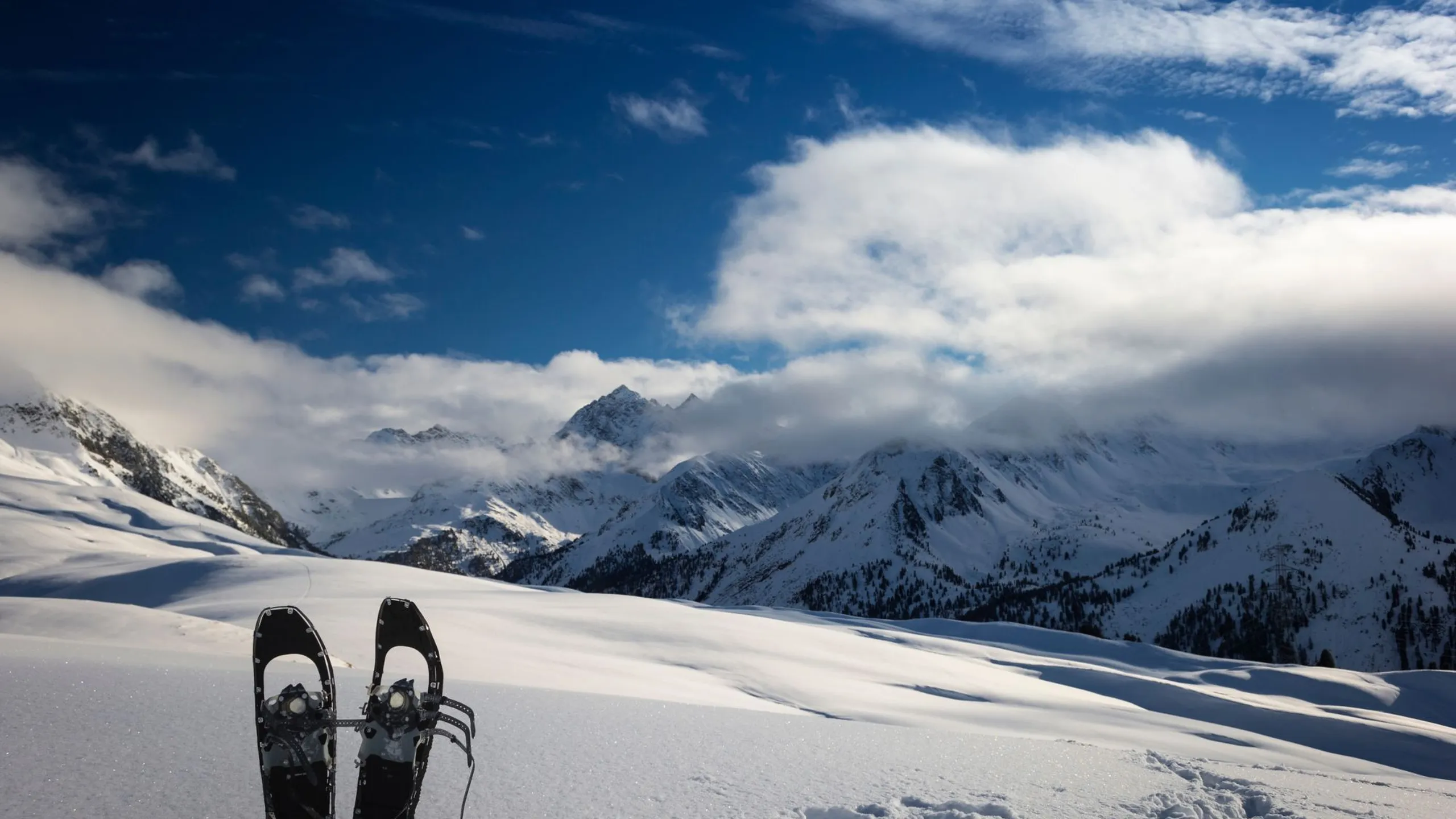 Raquette à Courchevel à l'hôtel Les Neiges