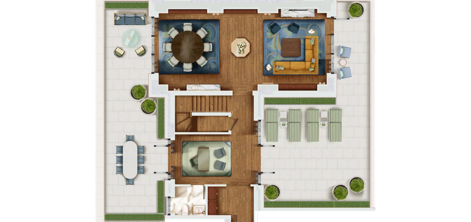 Penthouse First Floor Layout