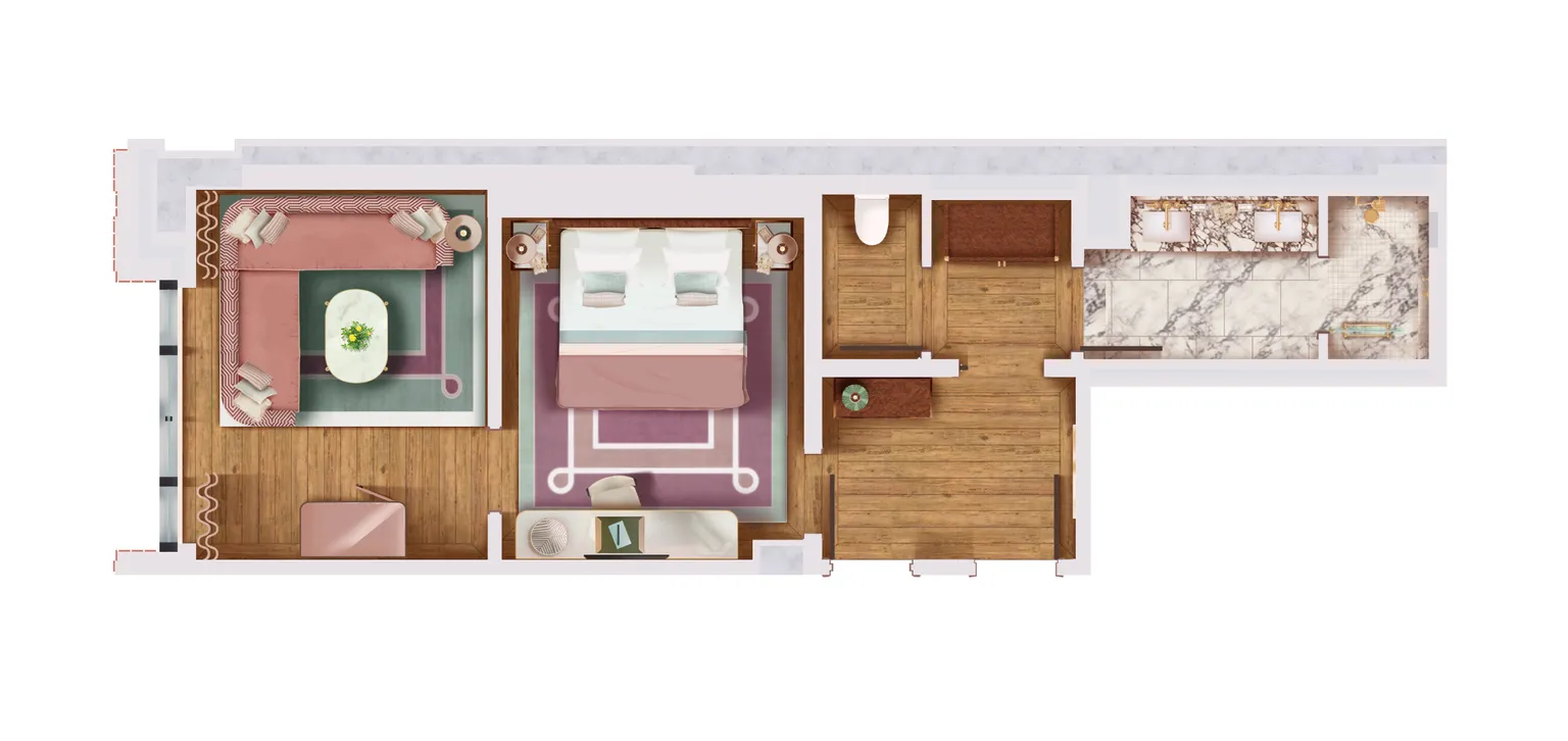 Prestige Junior Suite Layout