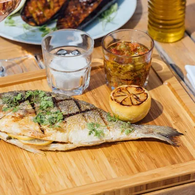 Plat barbecue aux terrasses du 333 café au grand hôtel de Dinard