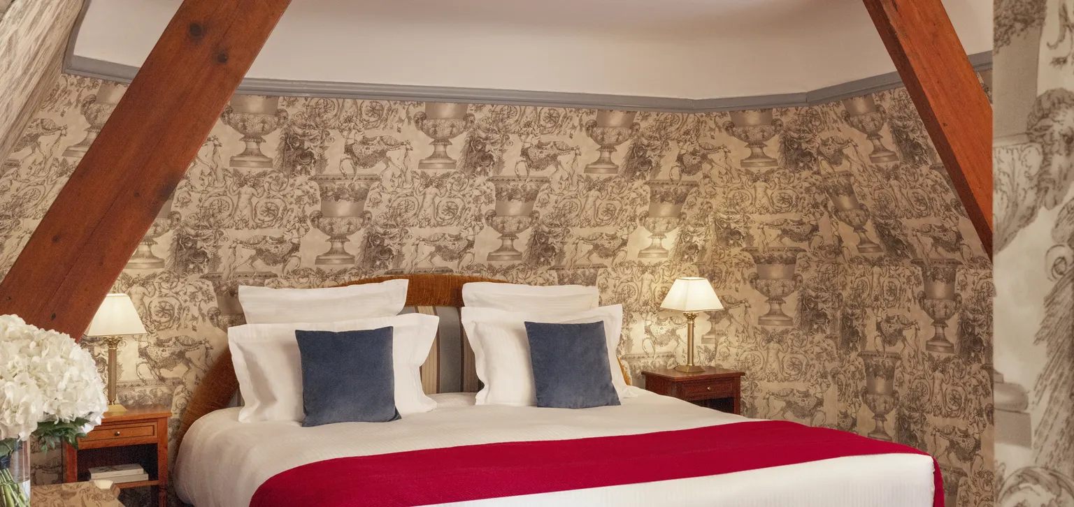 Lit de l'Appartement Familial de l'hôtel Le Castel Marie-Louise à La Baule
