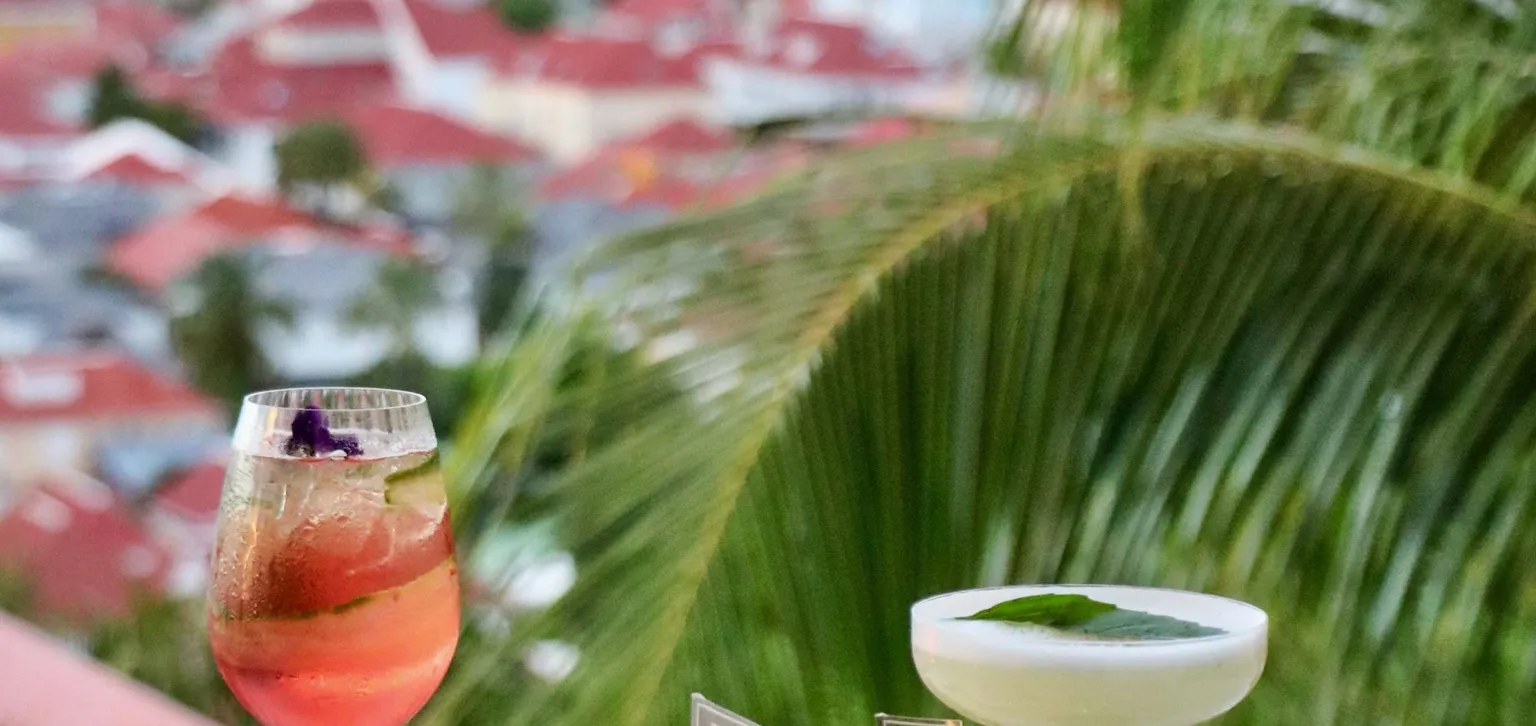 cocktails avec vue sur Gustavia