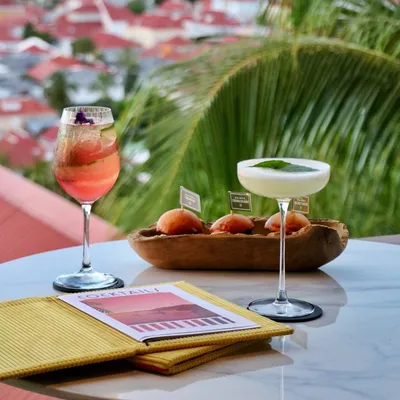 cocktails avec vue sur Gustavia