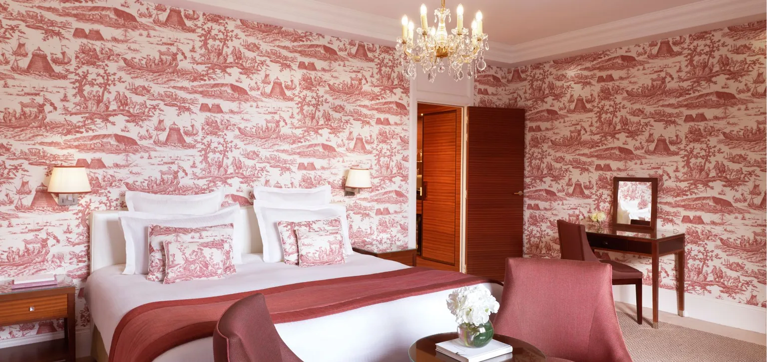Chambre de la chambre prestige à l'hôtel le Normandy à Deauville