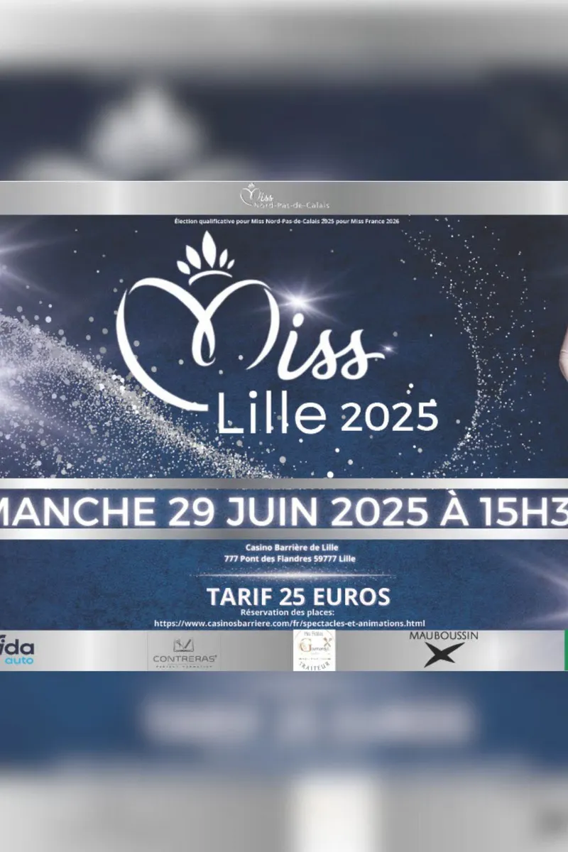 Affiche de l'élection de miss Lille 2025