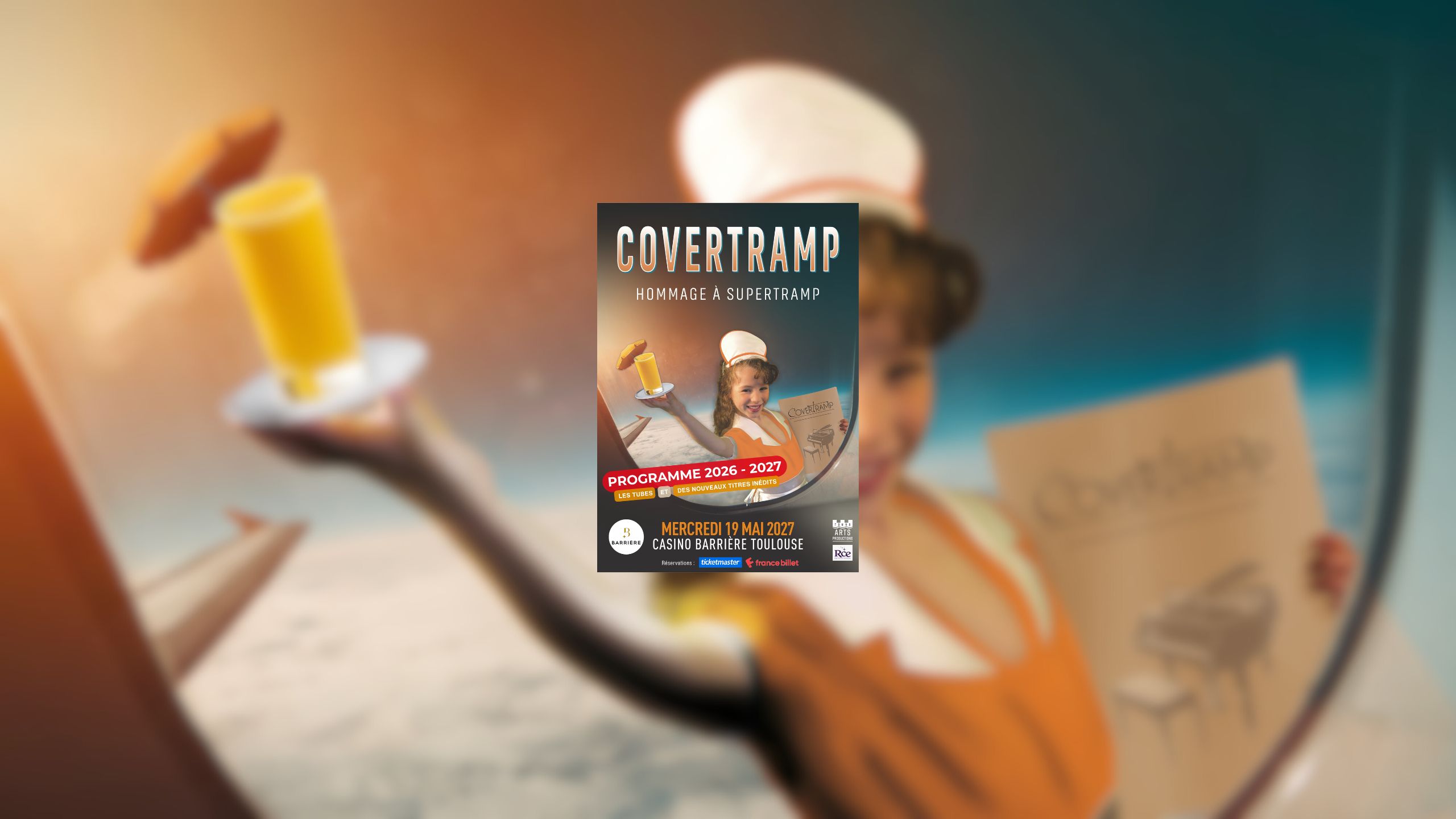 Affiche Covertramp en concert au Casino Barrière Toulouse