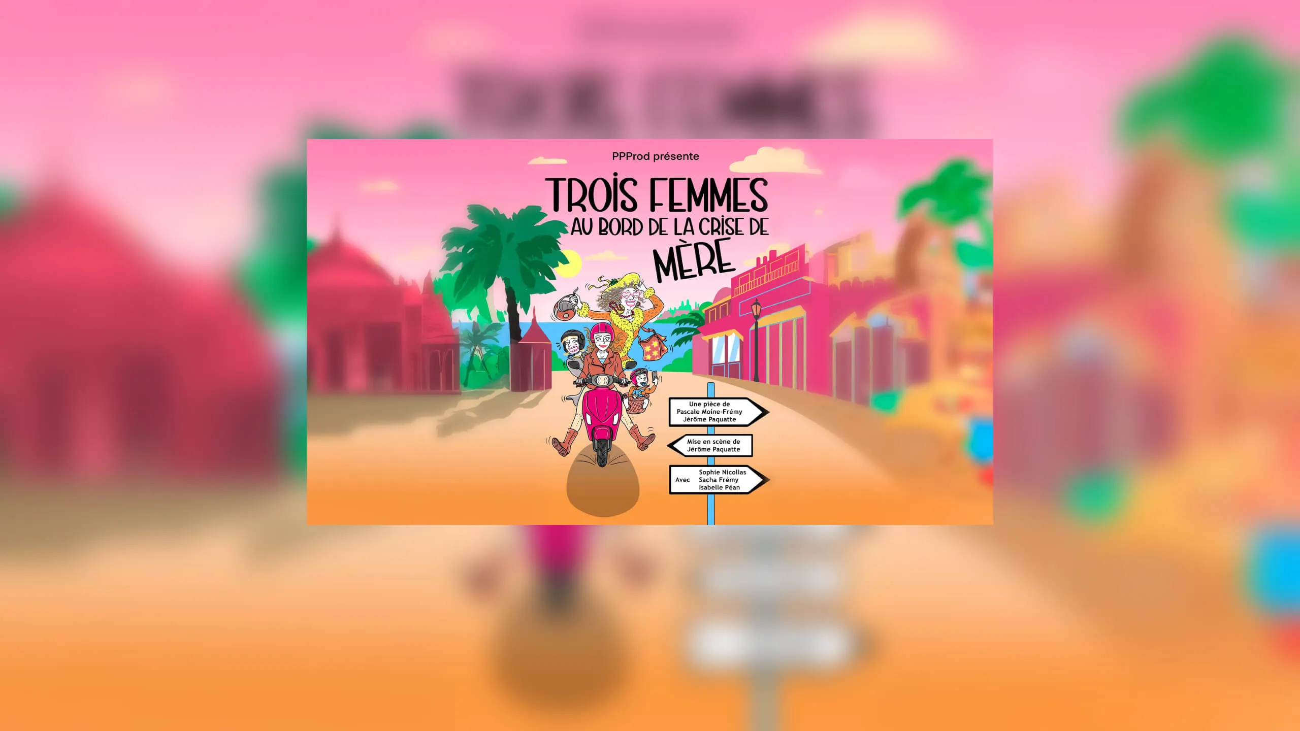 Trois femme au bord de la crise de mère