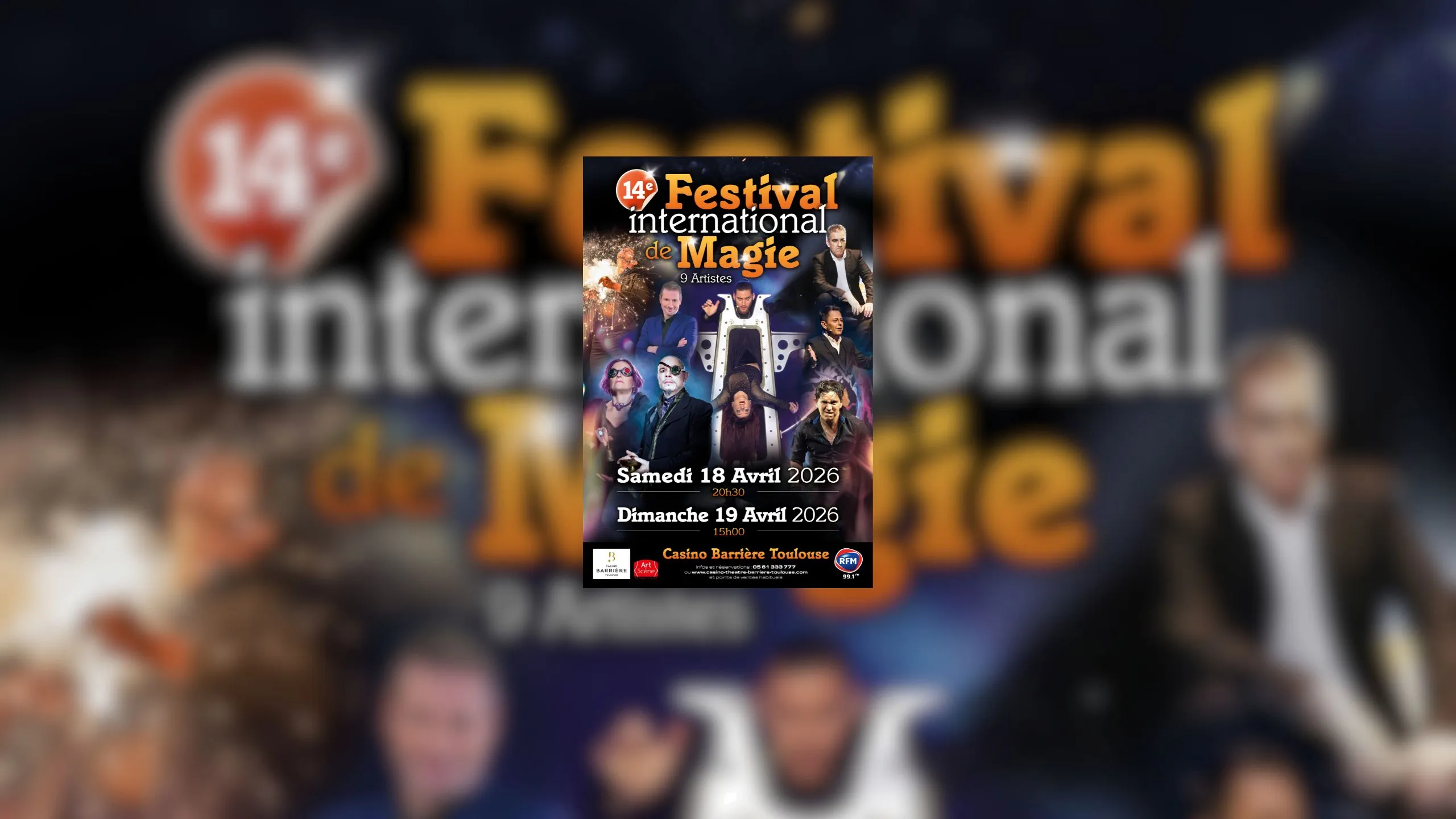 Affiche du festival international de magie