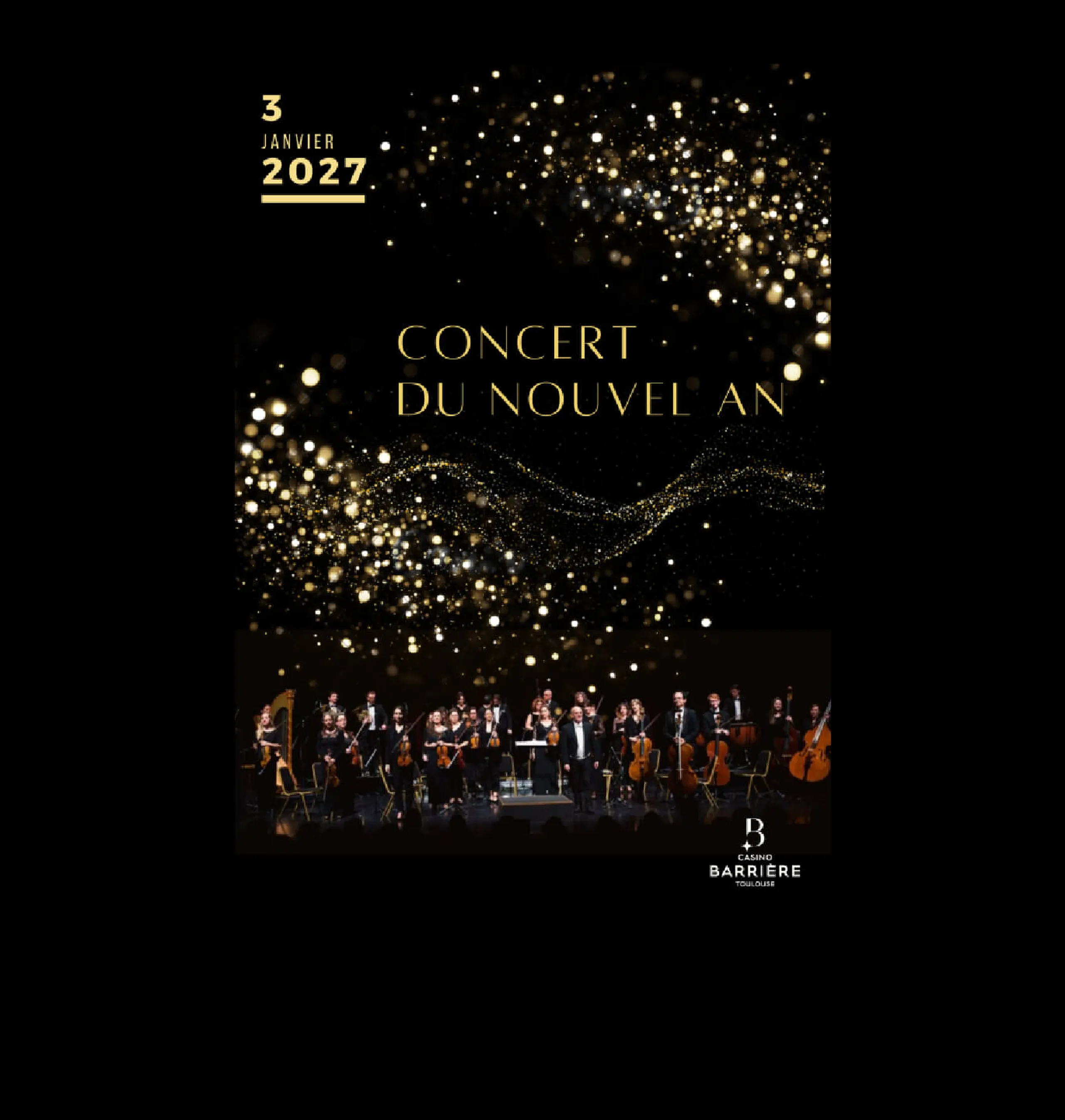 Concert du nouvel an 2027 au Casino Barrière Toulouse