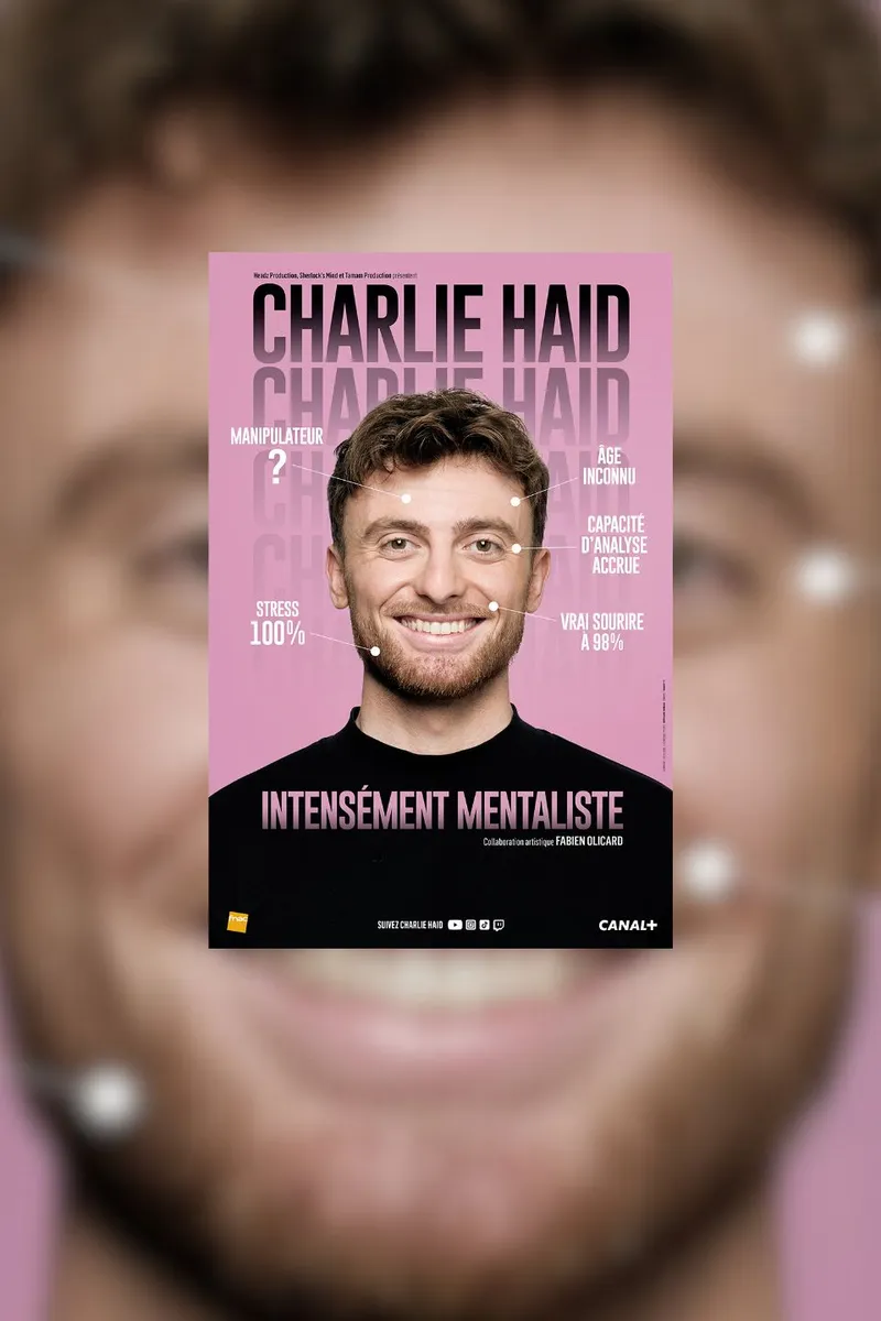 Affiche du spectacle de Charlie Haid