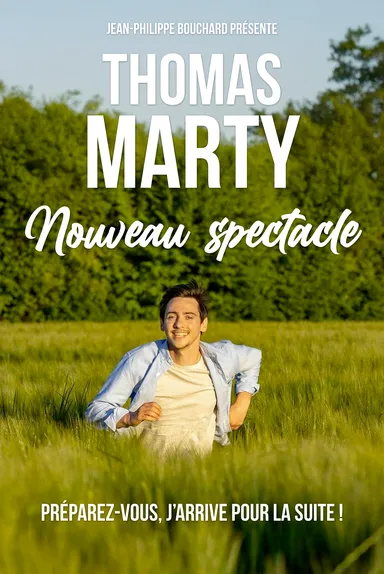 Affiche du spectacle de Thomas Marty