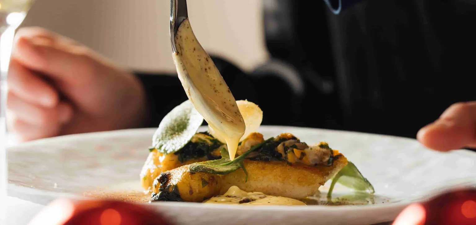 Plat au restaurant Le Castel Marie-Louise