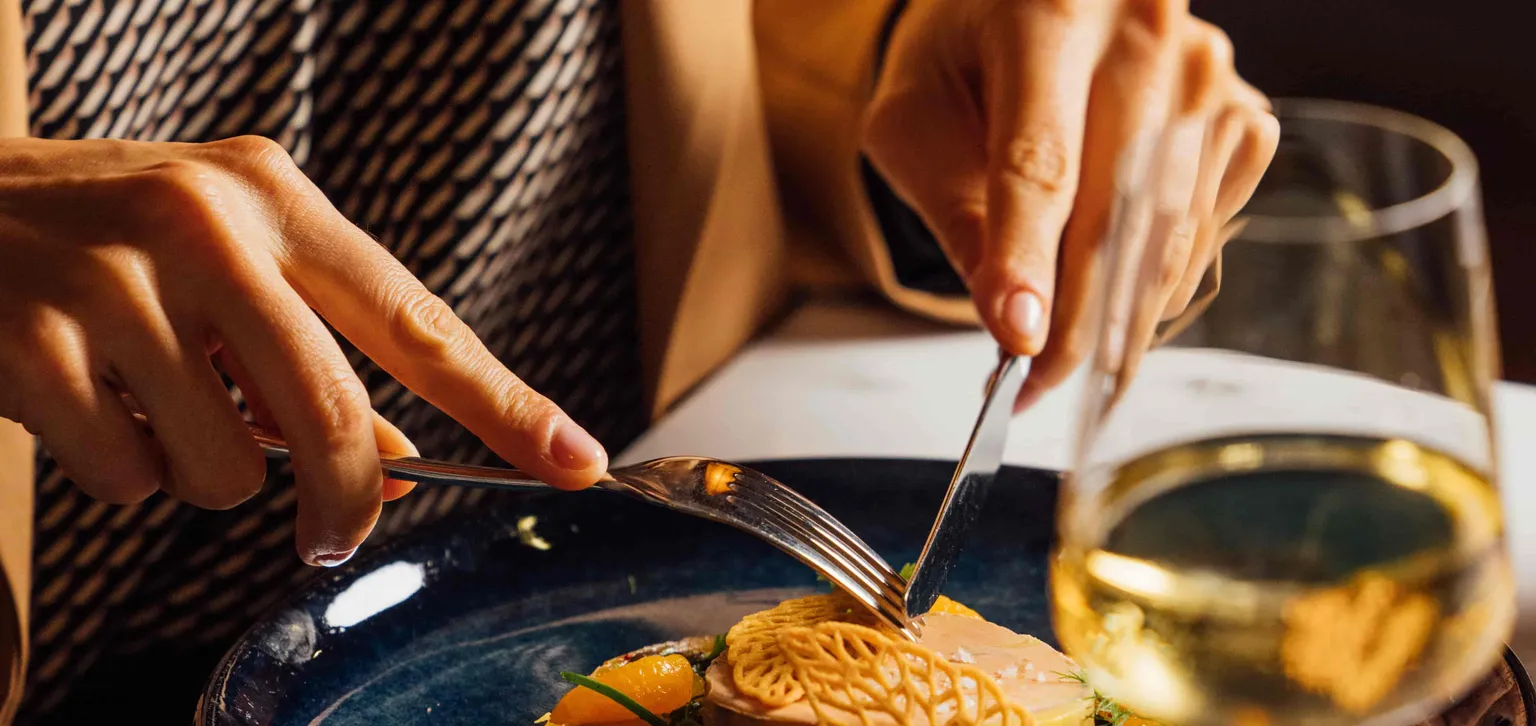 Assiette et cocktails du 85 restaurant