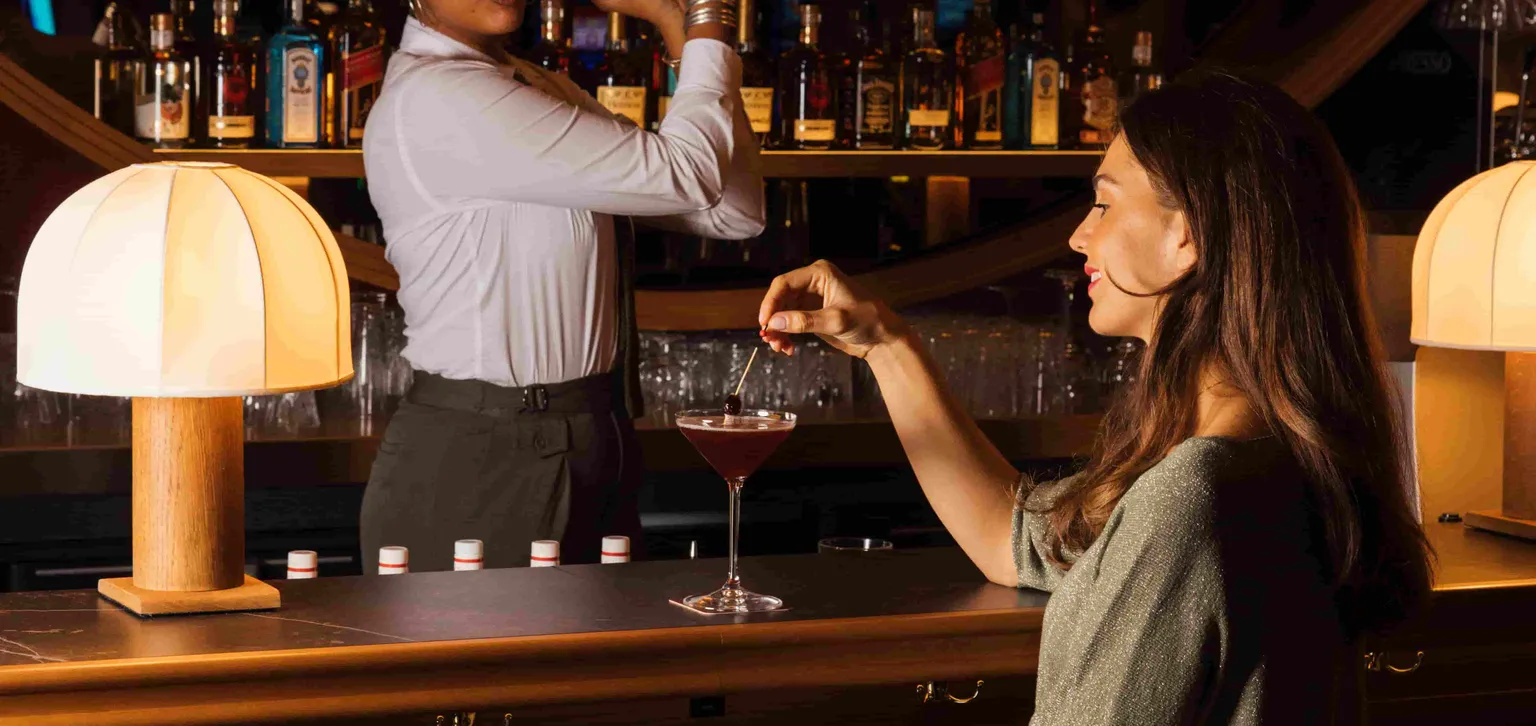 Cocktail du bar du restaurant Chérie Cherry Enghien-les-Bains