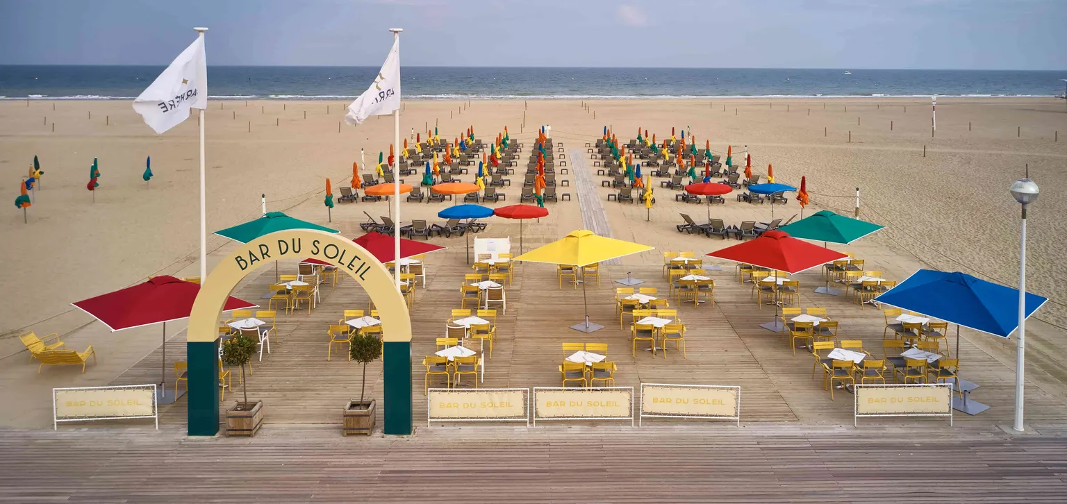 Bar du soleil vue aérienne