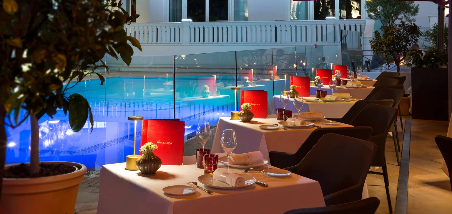 éclairage du restaurant Fouquet's Cannes