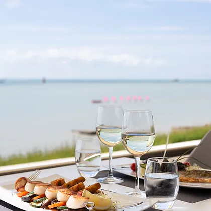 Café Barrière, vue mer