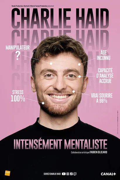 Affiche du spectacle de Charlie Haid