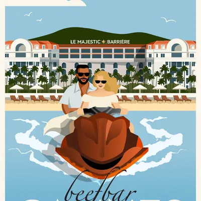 Beefbar Cannes illustration