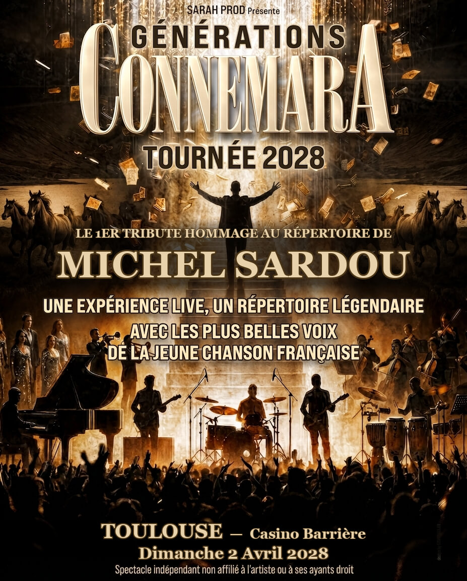 Générations Connemara en concert au Casino Barrière Toulouse le Dim 2 avr
