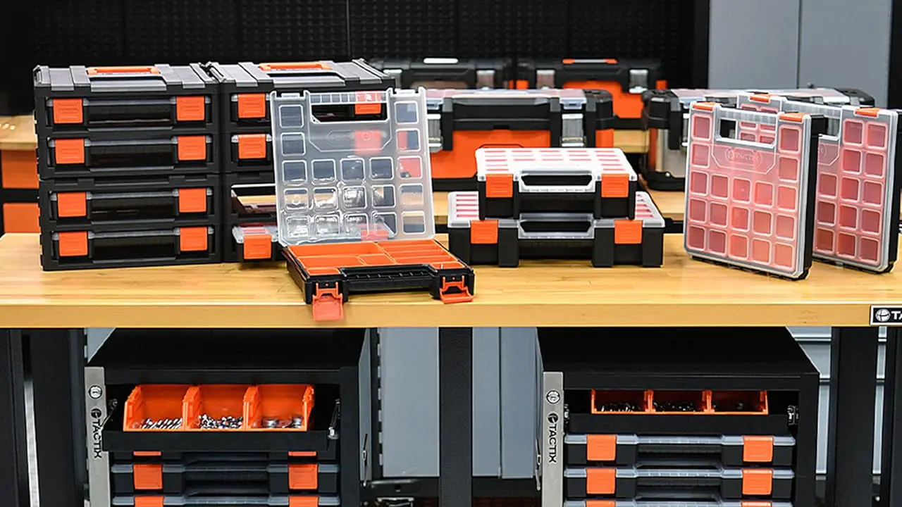 Vom Kleinteile-Magazin bis zur 52-Liter-Aufbewahrungsbox – die durchdachten TACTIX-Lösungen.