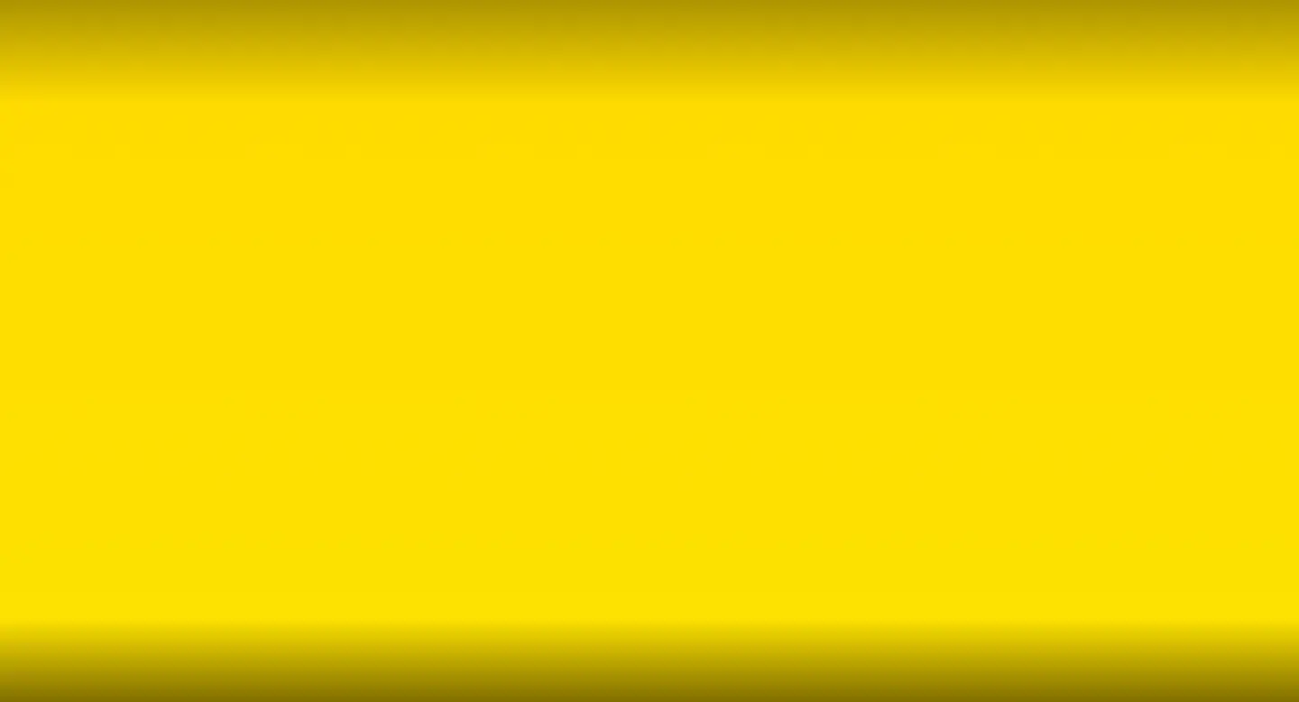 Leuchtend gelber Hintergrund mit leichtem Farbverlauf, dunkleren Rändern oben und unten.