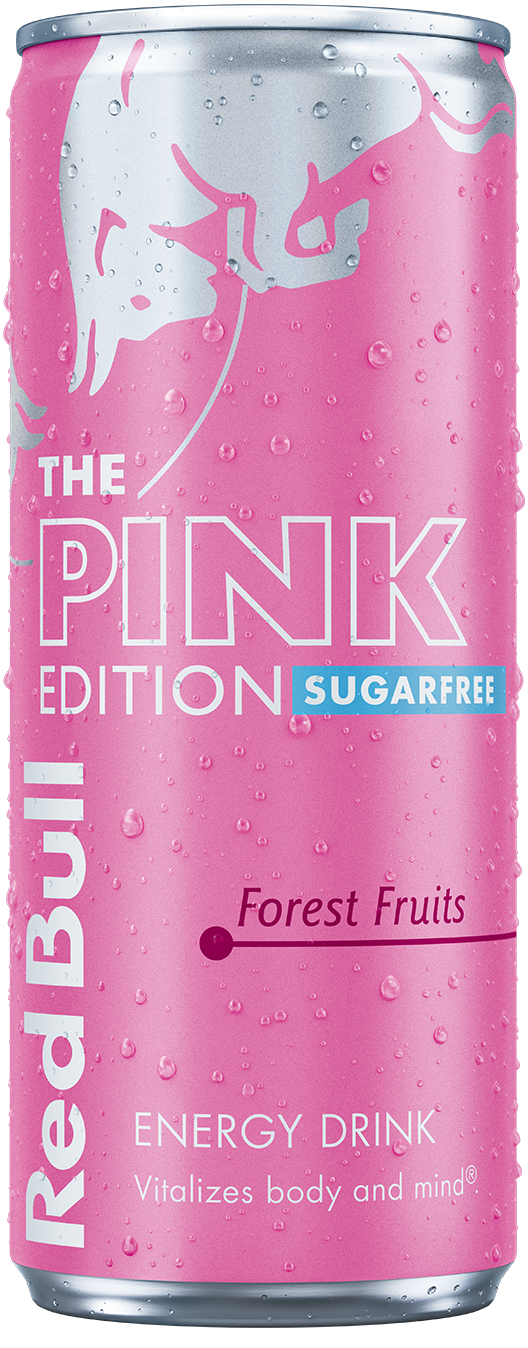 Red Bull Pink Edition Sugarfree: without sugar