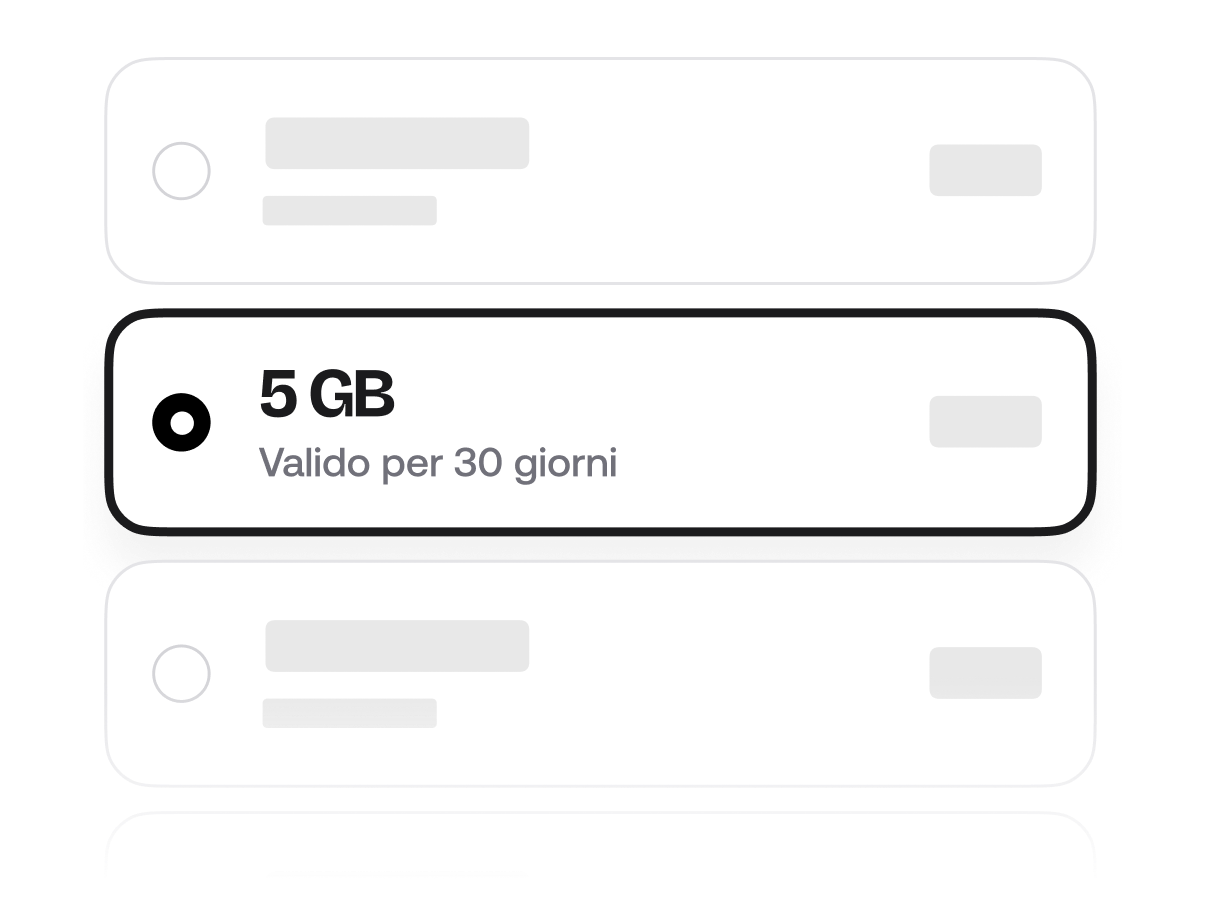 Scegli un piano per il tuo viaggio