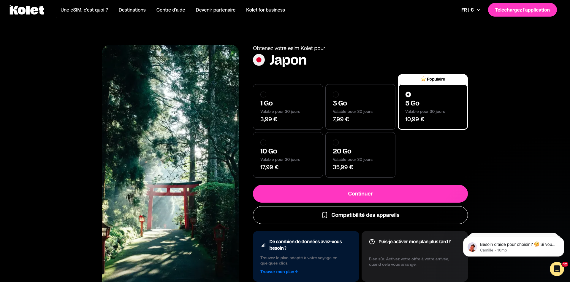 Rester connecté au Japon avec une eSIM