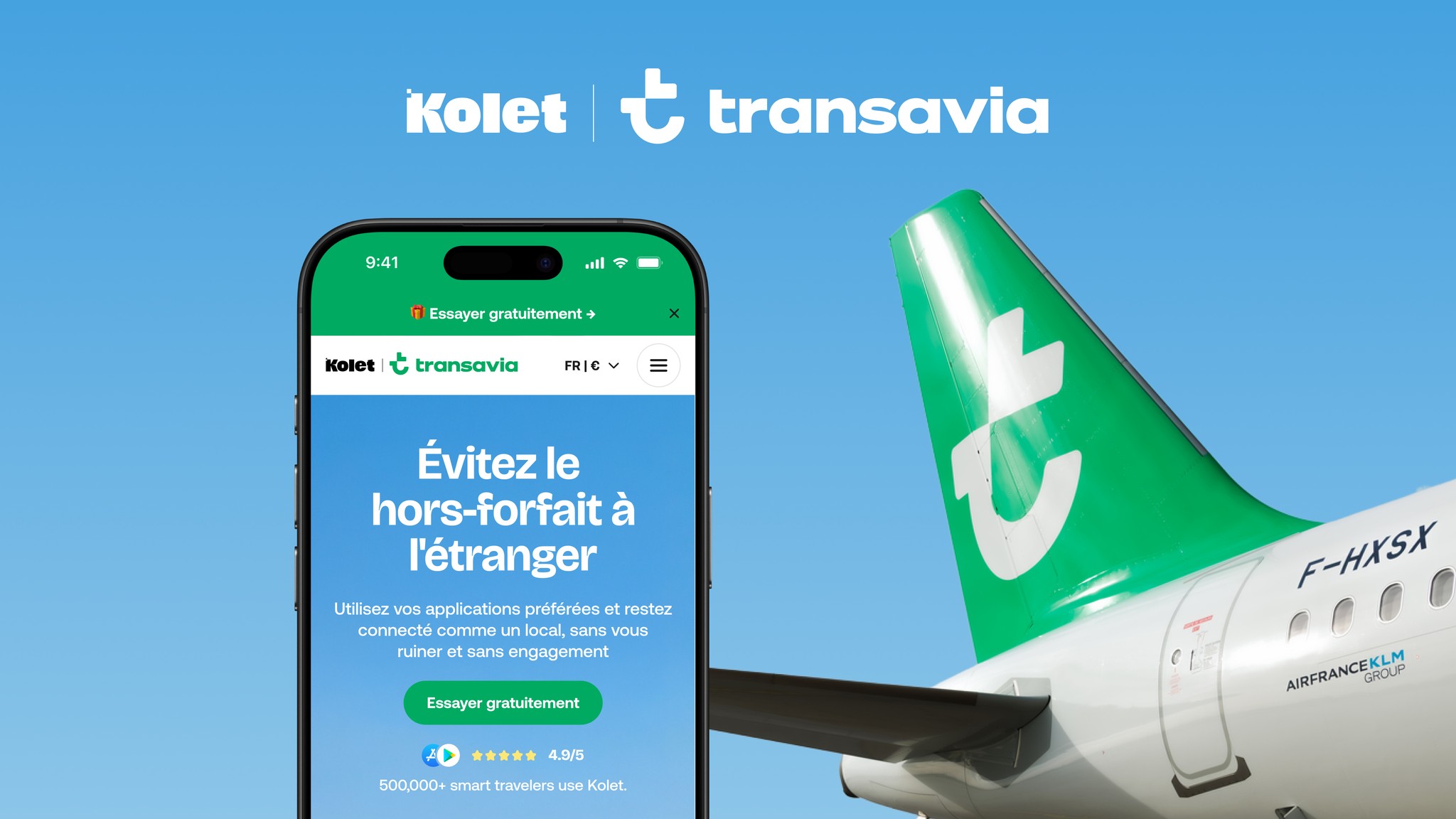 Voyageurs Transavia : deux jours d’internet gratuits à l’étranger avec Kolet