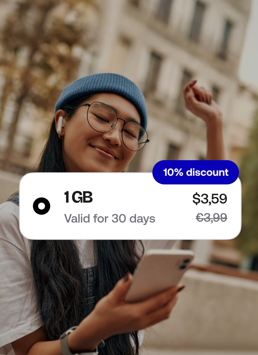 2 days of free mobile data and 10% off each purchase
