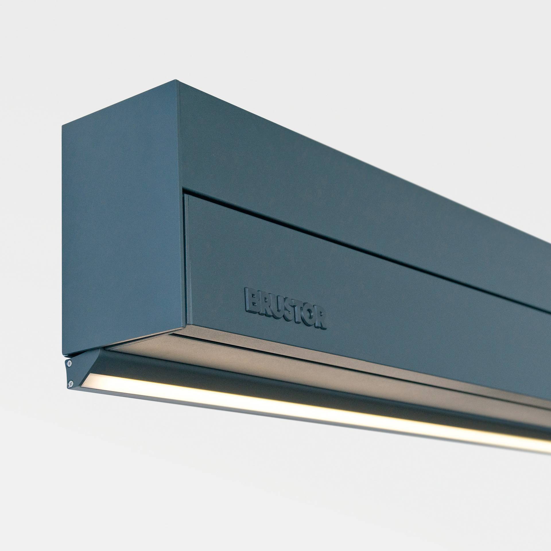 LED strip under the housing of an awning
